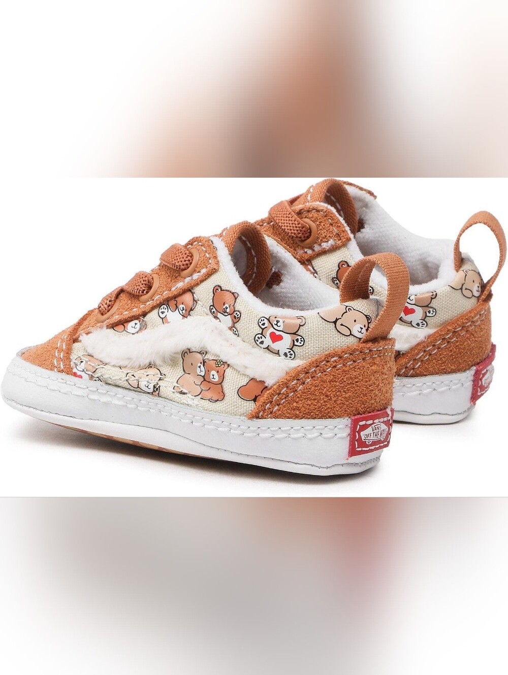 Vans Old Skool Unisex Baby Sneakers Teddy Bear Size 3 - 6 Months